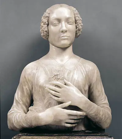 Dame au bouquet, célèbre artiste sculpteur - Andrea del Verrocchio